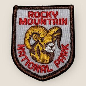 Rocky Mountain National Park Patch Embroidered Ram Design Travel Collectible